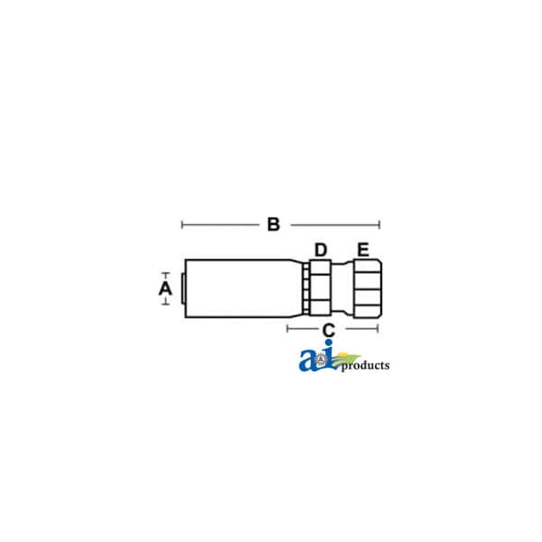 (HW-FPX) Female NPSM Pipe Swivel - Straight 4" x2" x1"